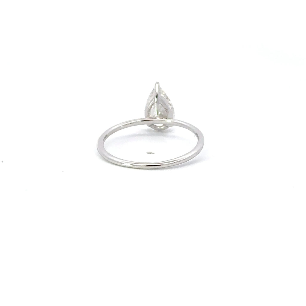 1.04 Carat Pear Lab Grown Diamond Engagement Ring - Happy Jewelers Fine Jewelry Lifetime Warranty