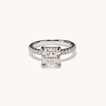 3.04 Carat Cushion Natural Diamond Engagement Ring - Happy Jewelers Fine Jewelry Lifetime Warranty