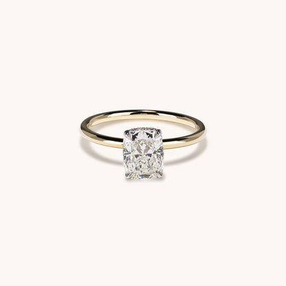 1.80 Cushion Natural Diamond Engagement Ring with Hidden Halo - Happy Jewelers Fine Jewelry Lifetime Warranty