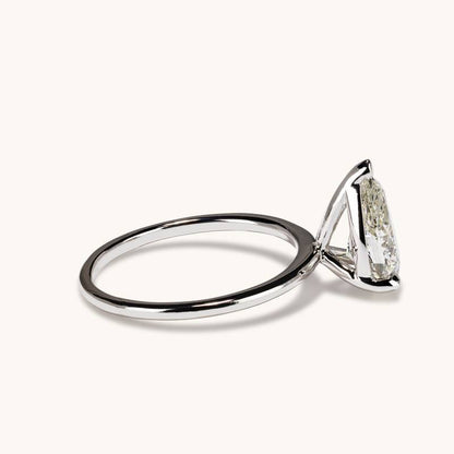 2.01 Pear Natural Diamond Engagement Ring - Happy Jewelers Fine Jewelry Lifetime Warranty