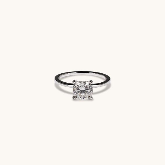 1.58 Cushion Lab Diamond Engagement Ring