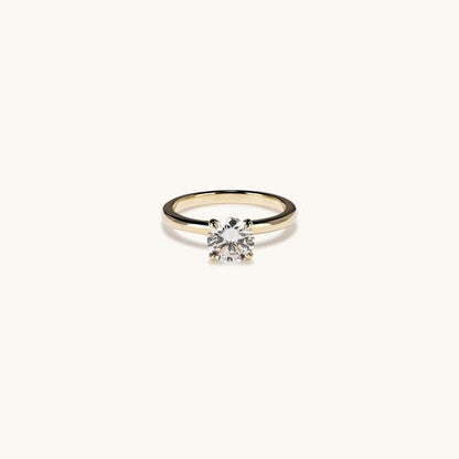 1.00 Round Natural Diamond Engagement Ring - Happy Jewelers Fine Jewelry Lifetime Warranty