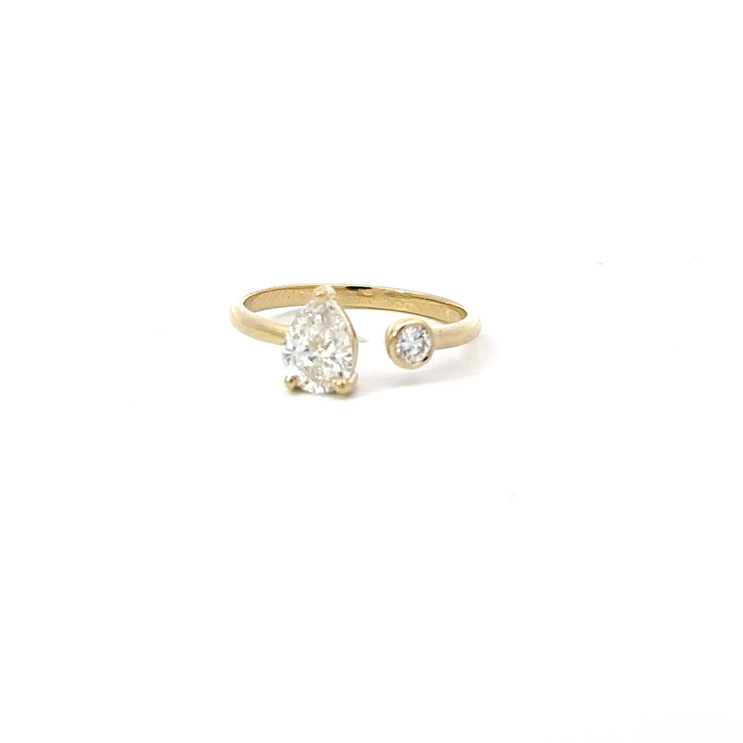 Double Diamond Open Ring - Happy Jewelers Fine Jewelry Lifetime Warranty