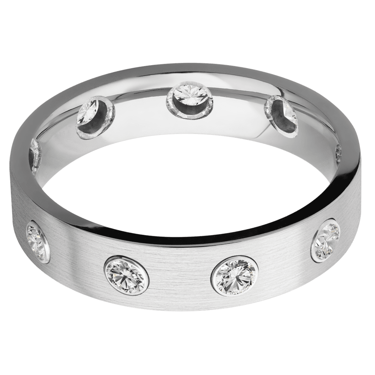 Platinum + Satin Finish - Happy Jewelers Fine Jewelry Lifetime Warranty