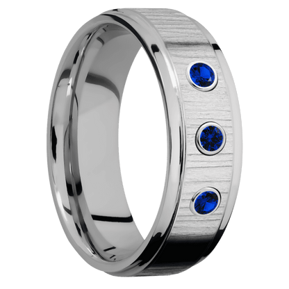 Titanium + Treebark1 , Polish Finish - Happy Jewelers Fine Jewelry Lifetime Warranty