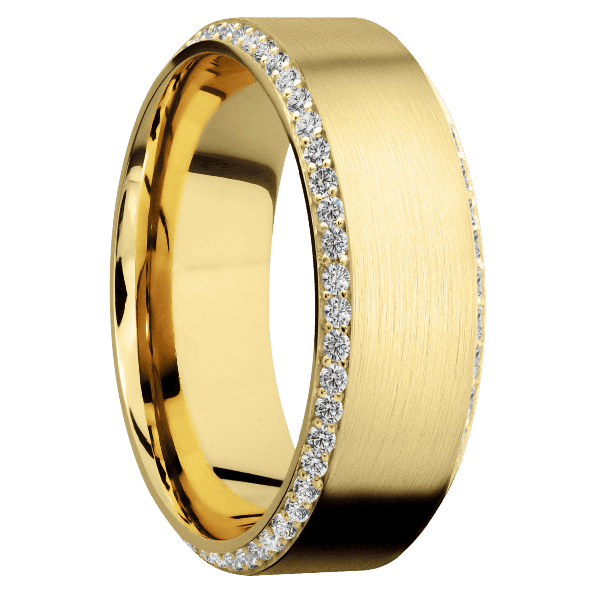 14K Yellow Gold + Satin , Satin Finish - Happy Jewelers Fine Jewelry Lifetime Warranty