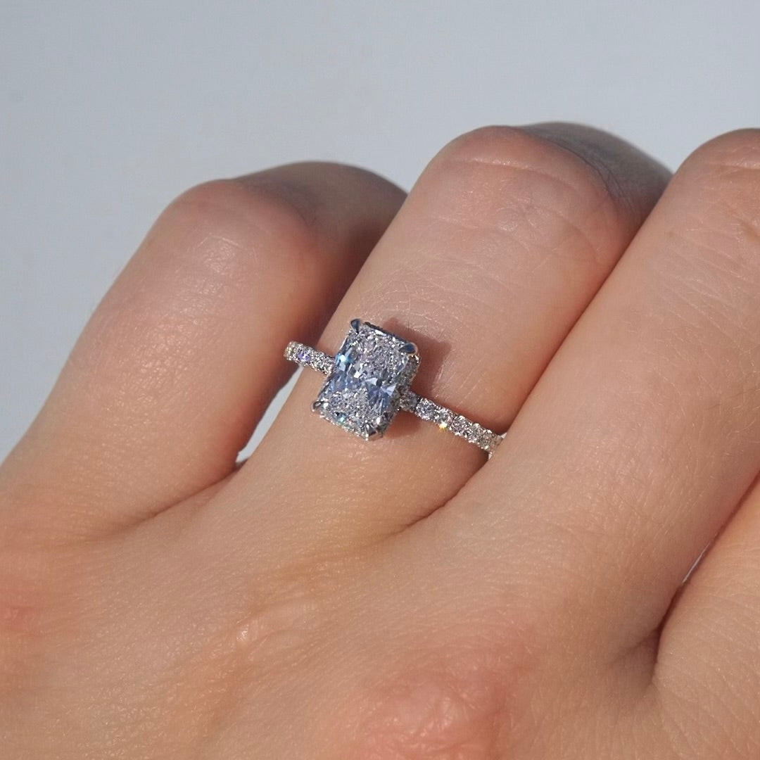 1.20 Carat Natural Radiant Engagement Ring | Engagement Ring Wednesday