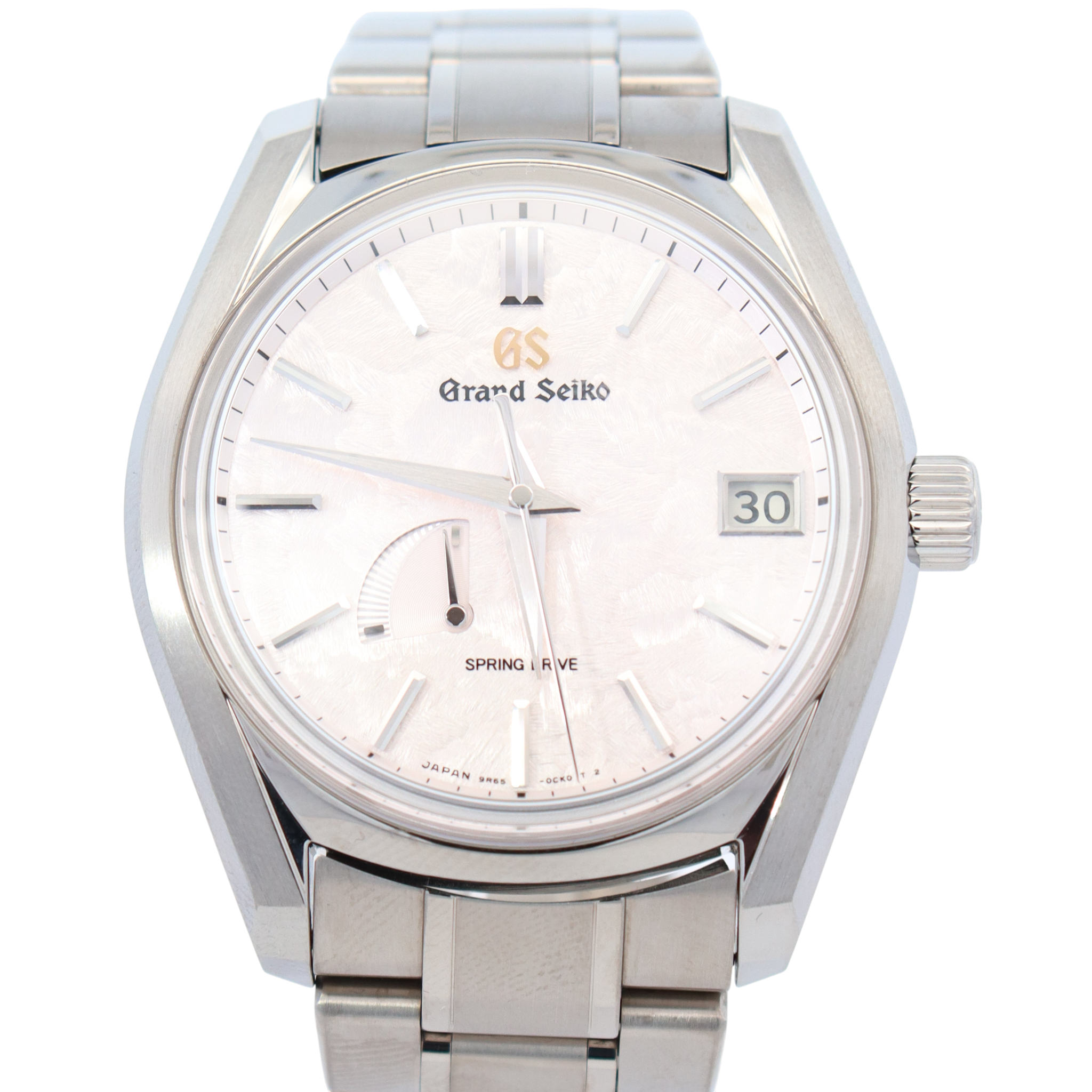 Grand Seiko Spring Drive 40mm Pink MOP Dial Watch Ref# SBGA413 - Happy Jewelers Fine Jewelry Lifetime Warranty