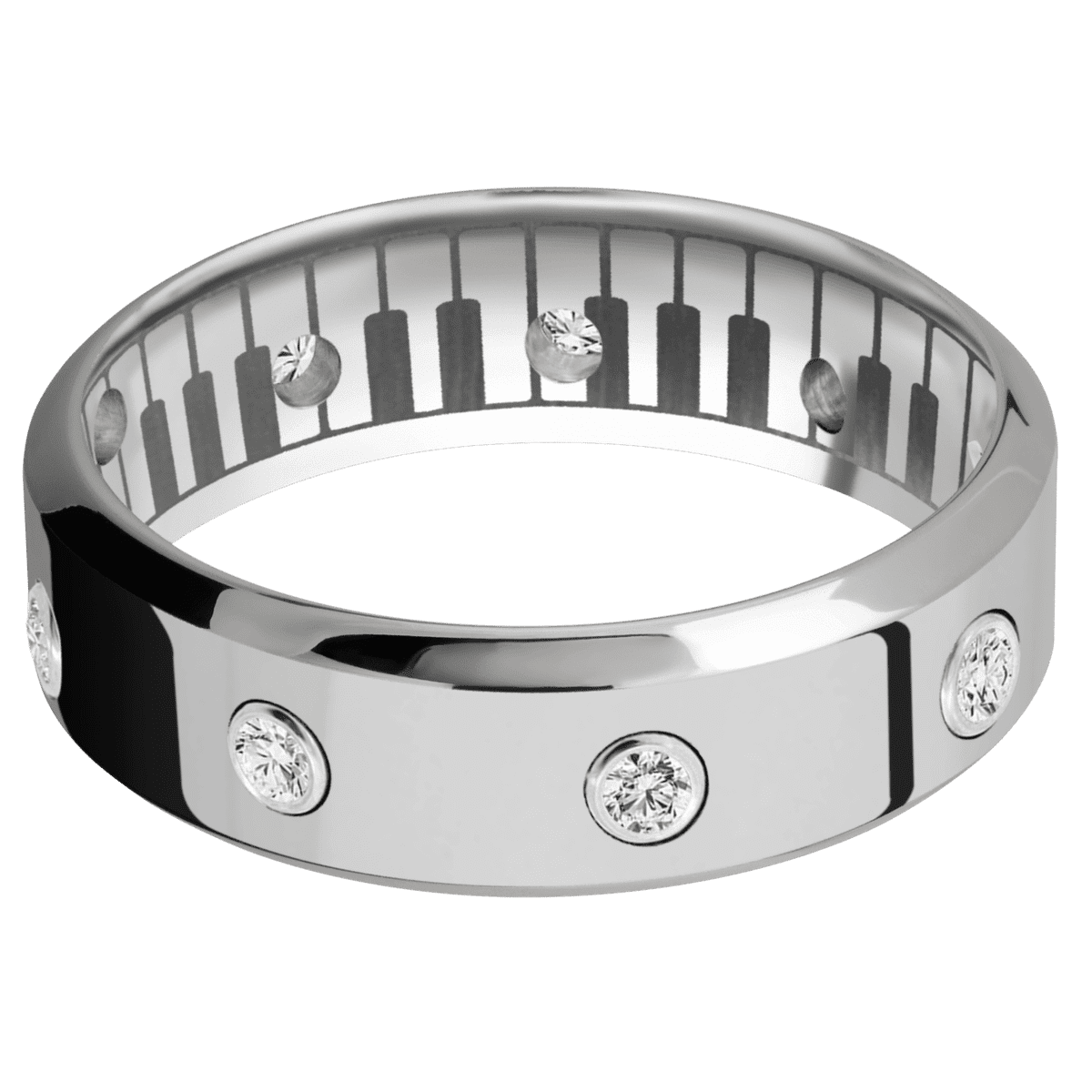 Titanium + Polish , Polish Finish - Happy Jewelers Fine Jewelry Lifetime Warranty