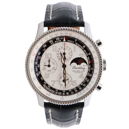 Breitling Navitimer 42mm White Dial Watch Ref# A19350 - Happy Jewelers Fine Jewelry Lifetime Warranty