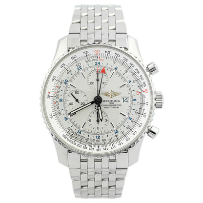 Breitling Navitimer 46mm White Dial Watch Ref# A24322 - Happy Jewelers Fine Jewelry Lifetime Warranty