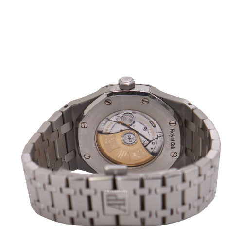 Audemars Piguet Men's Royal Oak Stainless Steel 41mm Silver "Grande Tapisserie" Dial Watch Reference #:15400ST.OO.1220ST.02 - Happy Jewelers Fine Jewelry Lifetime Warranty