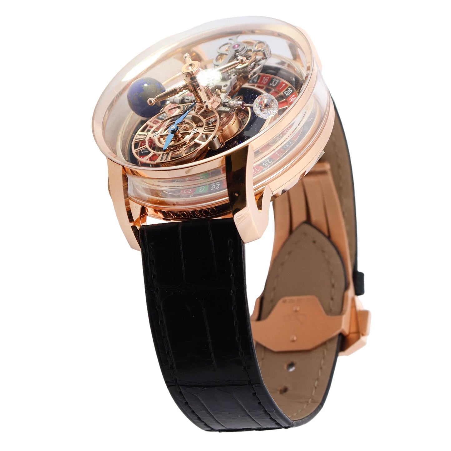 Jacob & Co. Astronomia Casino 47mm Openwork Dial Watch Ref# AT160.40.A ...