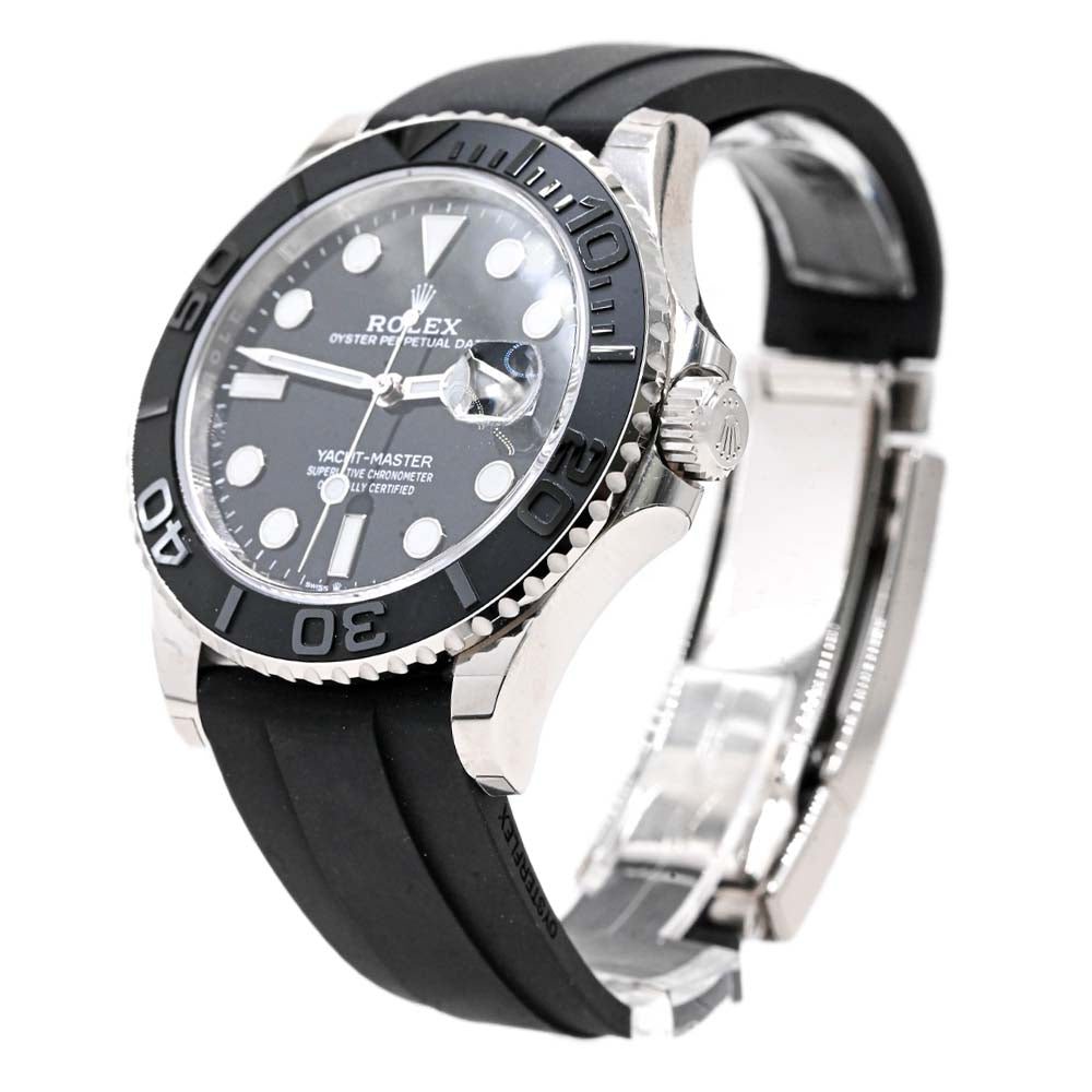 Rolex Men's Yachtmaster White Gold 40mm Black Dot Dial Watch Reference #: 226659 - Happy Jewelers Fine Jewelry Lifetime Warranty