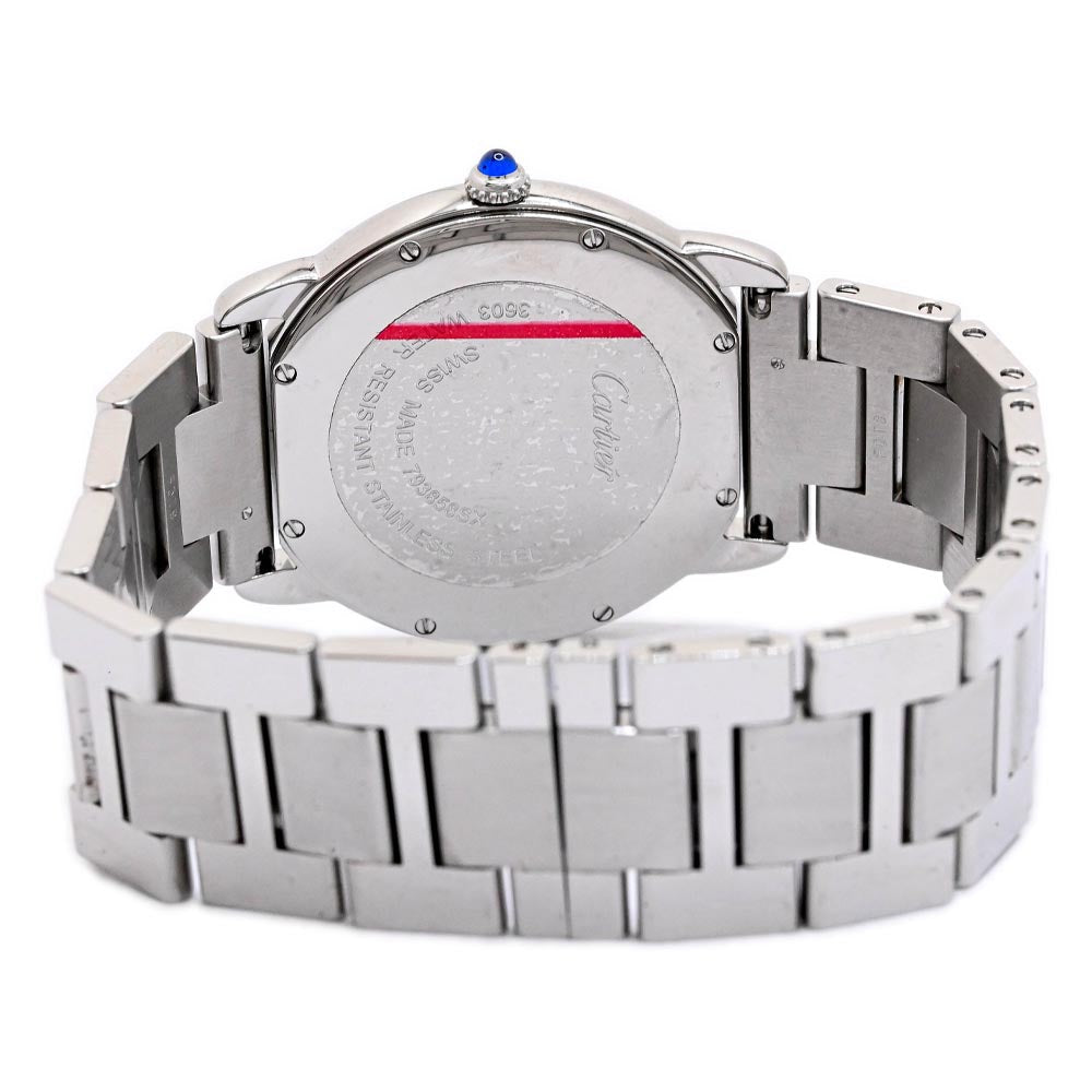 Cartier Unisex Ronde Solo Stainless Steel 36mm Silver Roman dial Watch Reference #: W6701005 - Happy Jewelers Fine Jewelry Lifetime Warranty