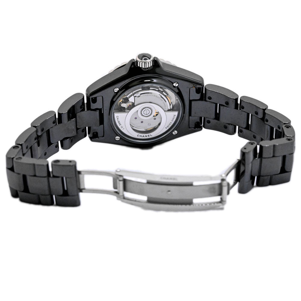 Chanel Men's J12 Black Ceramic 41mm Black Dial Watch Ref: #H5697 - Happy Jewelers Fine Jewelry Lifetime Warranty