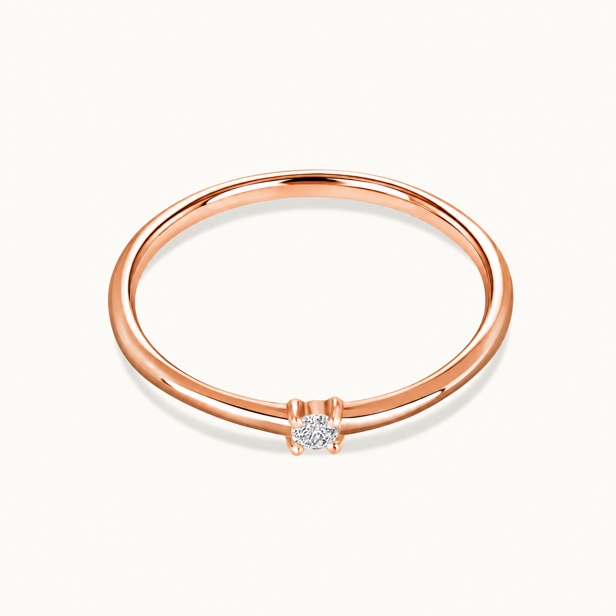 Aster Single Diamond Band