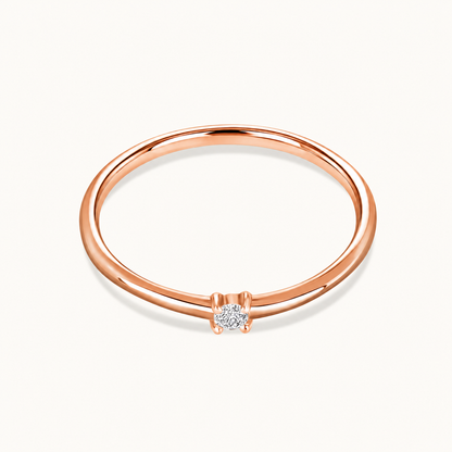Aster Single Diamond Band