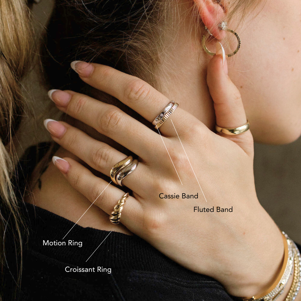 Solid Gold Motion Ring - Happy Jewelers Fine Jewelry Lifetime Warranty