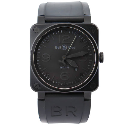 Bell & Ross BR03 42mm Black Dial Watch Ref# BR03-92 - Happy Jewelers Fine Jewelry Lifetime Warranty