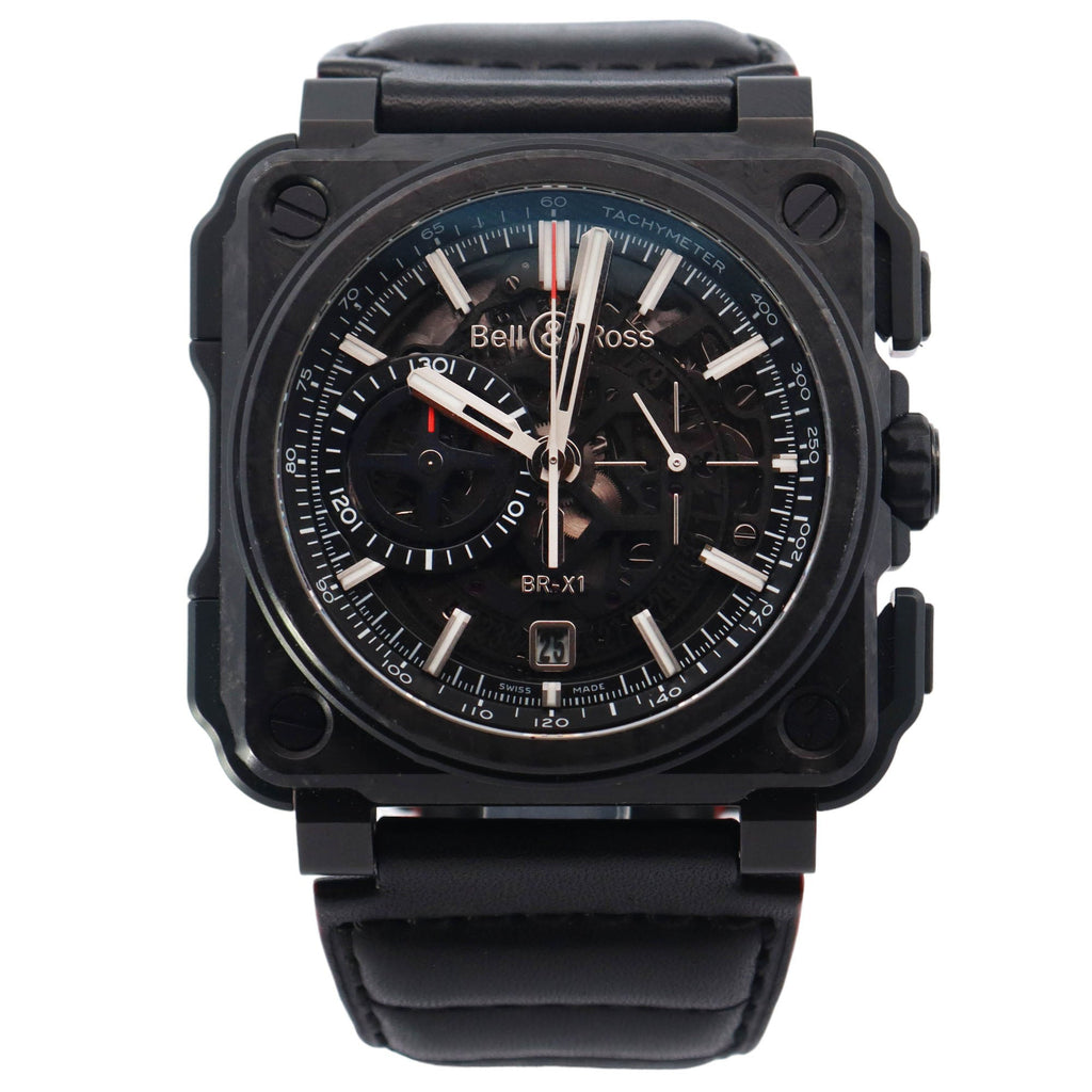 Bell & Ross BR-X1 Chronograph Forged Carbon 48mm Skeleton Stick
