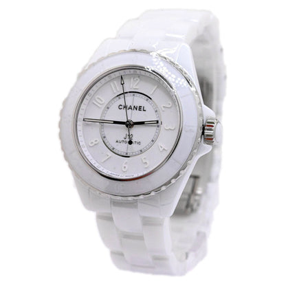 Chanel Unisex J12 White Ceramic 41mm White Dial Watch Ref# H6186 - Happy Jewelers Fine Jewelry Lifetime Warranty