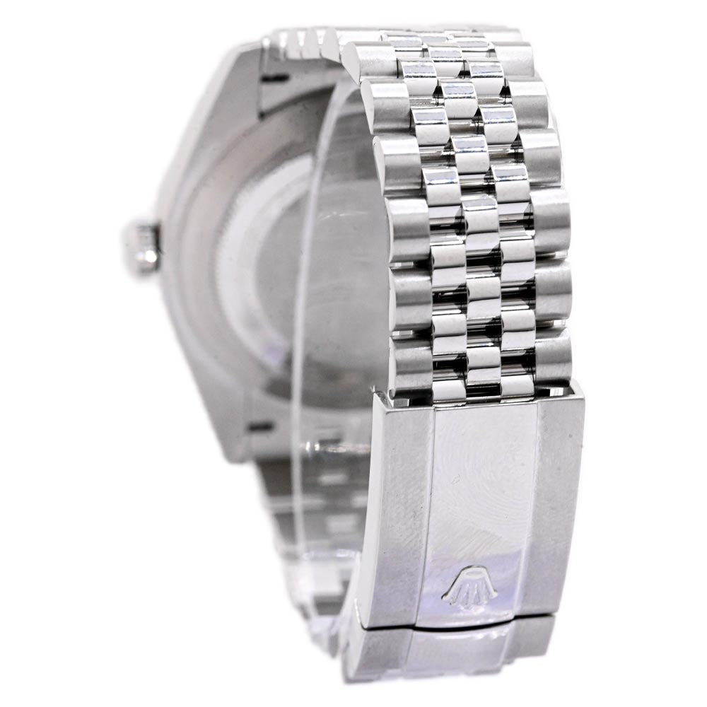 Rolex Datejust Stainless Steel 41mm Factory White MOP Diamond Dial Watch Reference #: 126334