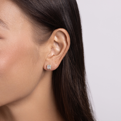 Baguette Stud Illusion Earrings - Happy Jewelers Fine Jewelry Lifetime Warranty