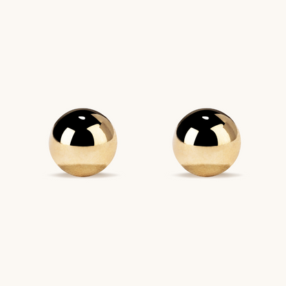 Gold Ball Stud Earrings - Happy Jewelers Fine Jewelry Lifetime Warranty