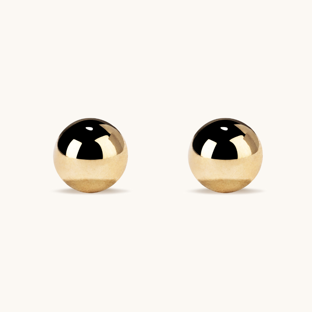 9ct solid deals gold circle studs READY TO SHIP