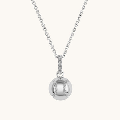 Diamond Baseball Pendant