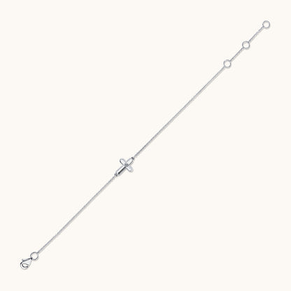 Bezzle Diamond Bubble Cross Bracelet - Happy Jewelers Fine Jewelry Lifetime Warranty