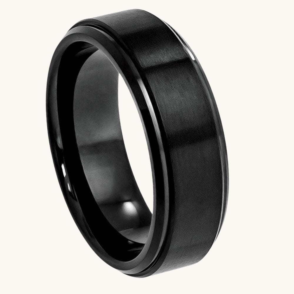 Brushed Tungsten Band - Happy Jewelers Fine Jewelry Lifetime Warranty