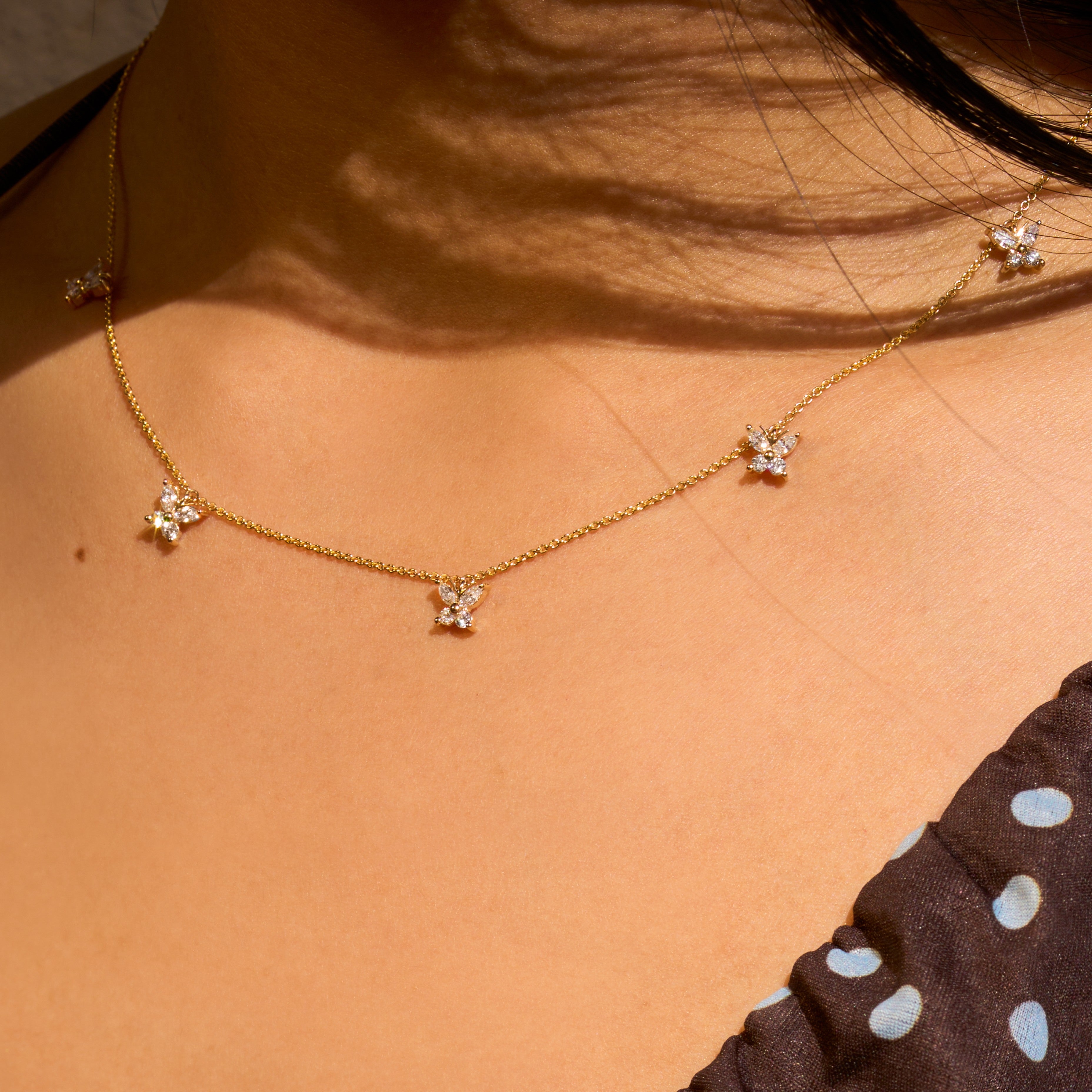 Petite Butterfly Diamond Necklace - Happy Jewelers Fine Jewelry Lifetime Warranty