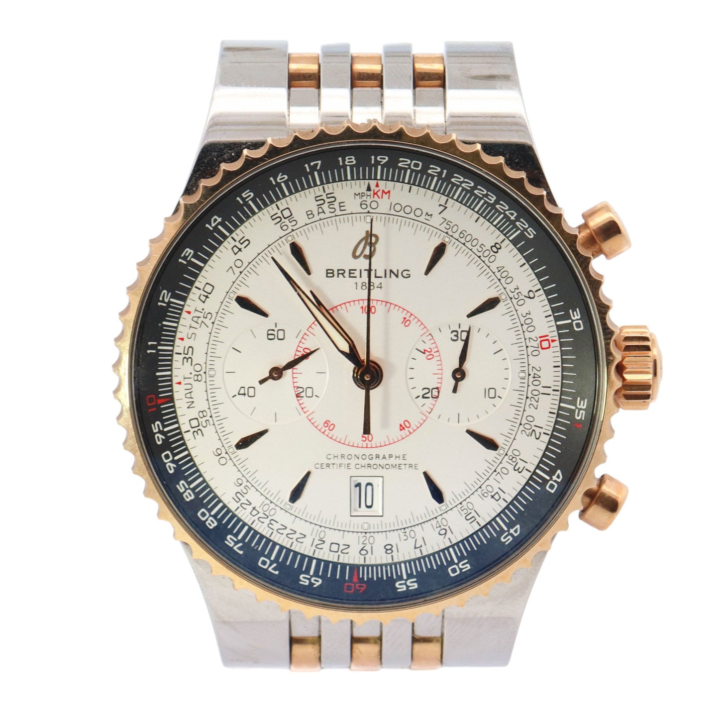 Breitling Montbrillant Legende Chronograph Dial Watch Reference C2334 Happy Jewelers