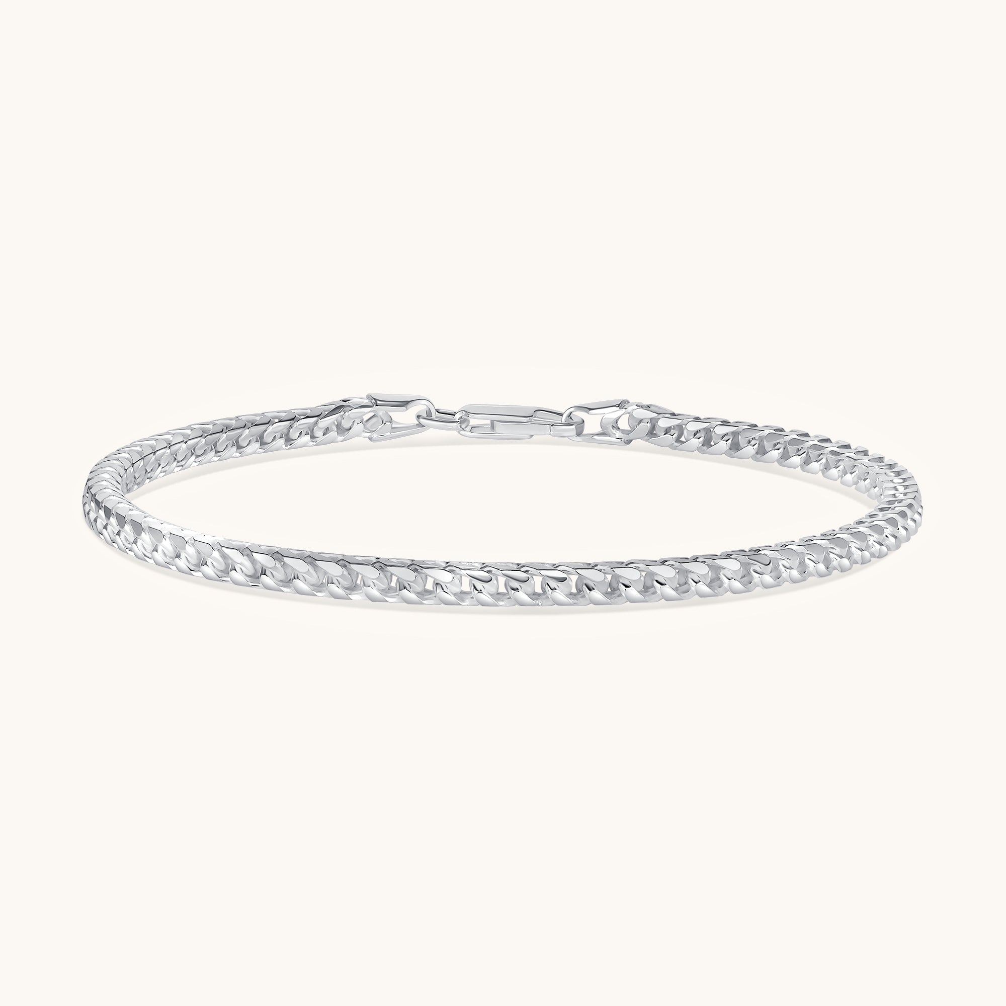 Silver Franco Chain Bracelet