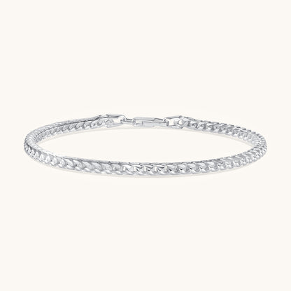 Silver Franco Chain Bracelet