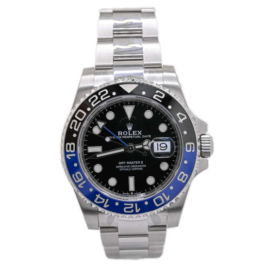 Load image into Gallery viewer, Rolex GMT Master II &amp;quot;Batman&amp;quot; 40mm Stainless Steel Black Dot Dial Watch Reference# 116710BLNR - Happy Jewelers Fine Jewelry Lifetime Warranty
