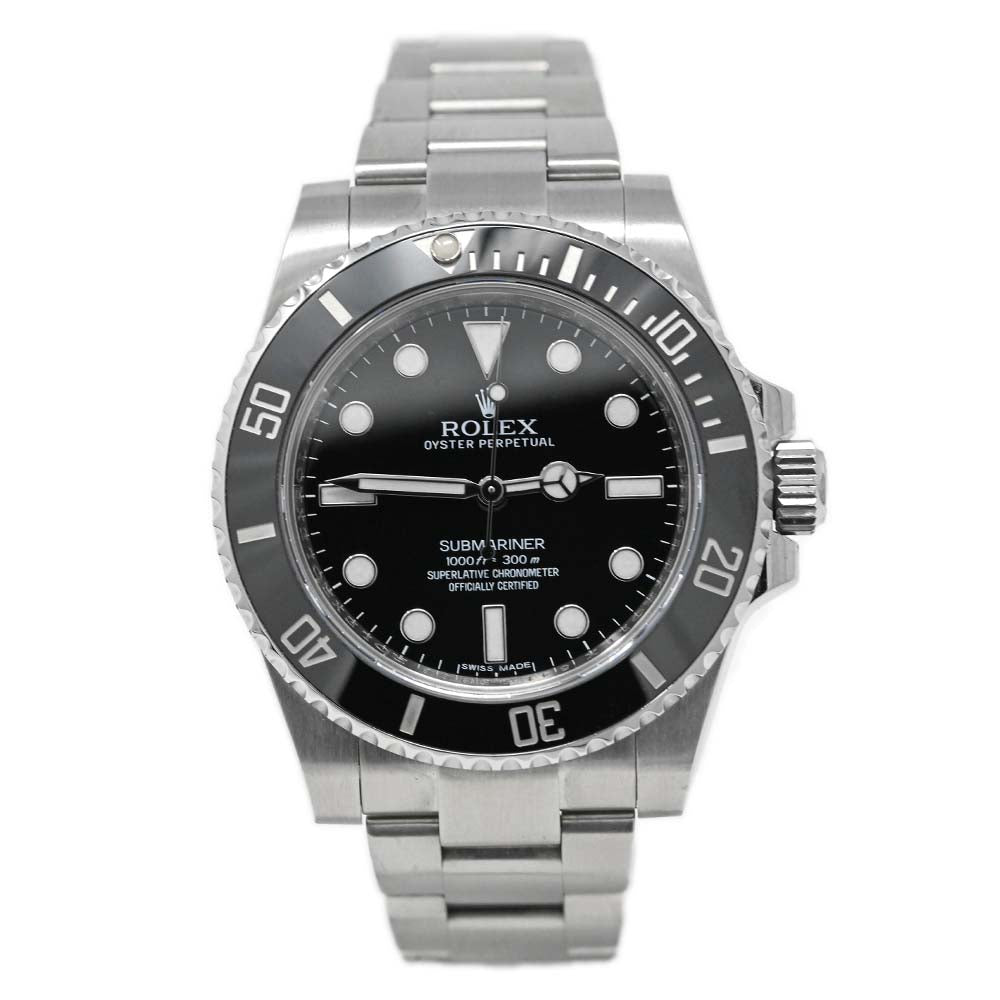 Rolex Submariner Stainless Steel 40mm Black Dot Dial Watch Reference#: 114060 - Happy Jewelers Fine Jewelry Lifetime Warranty