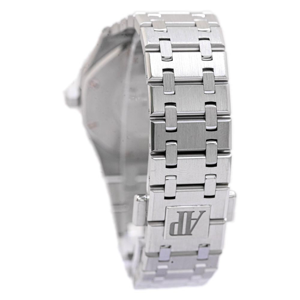 Audemars Piguet Ladies Royal Oak Stainless Steel 33mm Black Stick Dial Watch Reference #: 67650ST.OO.1261ST.01 - Happy Jewelers Fine Jewelry Lifetime Warranty