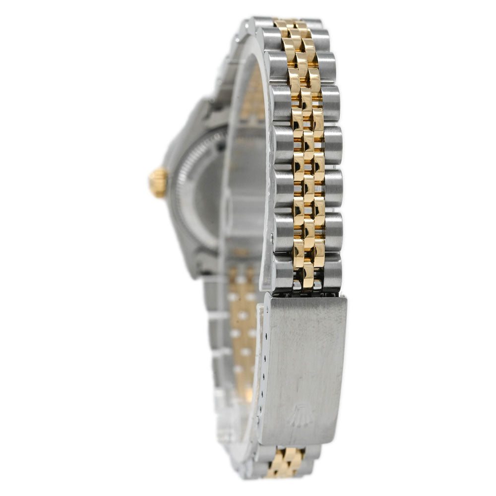 Rolex Ladies Datejust Yellow Gold & Stainless Steel 26mm Custom Champagne Diamond Dial Watch Reference# 69173 - Happy Jewelers Fine Jewelry Lifetime Warranty
