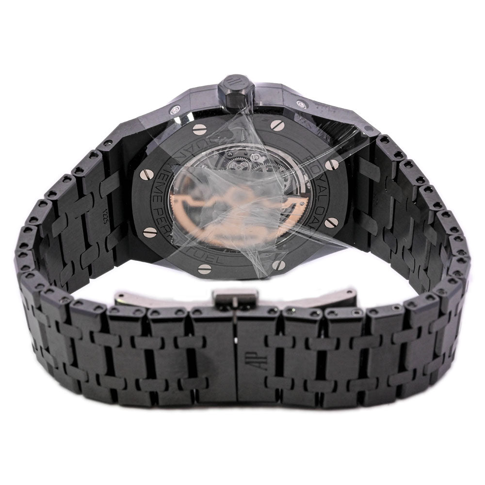 Audemars Piguet Royal Oak 41mm Black Ceramic Skeleton Dial Watch Reference# 26585CE.OO.1225CE.01 - Happy Jewelers Fine Jewelry Lifetime Warranty