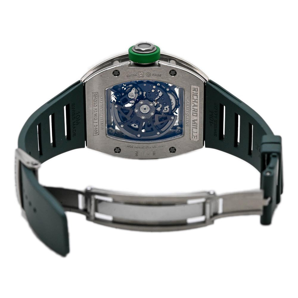 Richard Mille Men's Le Mans Classic White Gold 48mm x 39.3mm Skeleton Dial Watch Reference #: RM010 - Happy Jewelers Fine Jewelry Lifetime Warranty