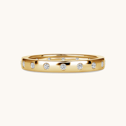 The Cassie Inlay Diamond Band