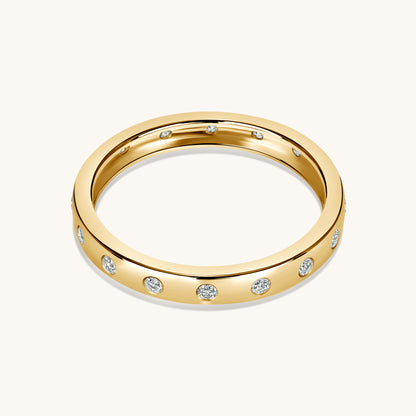 The Cassie Inlay Diamond Band