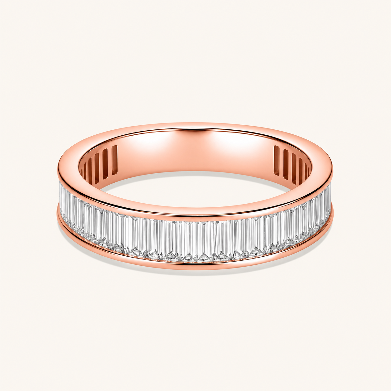 Channel Set Baguette Lab Diamond Band