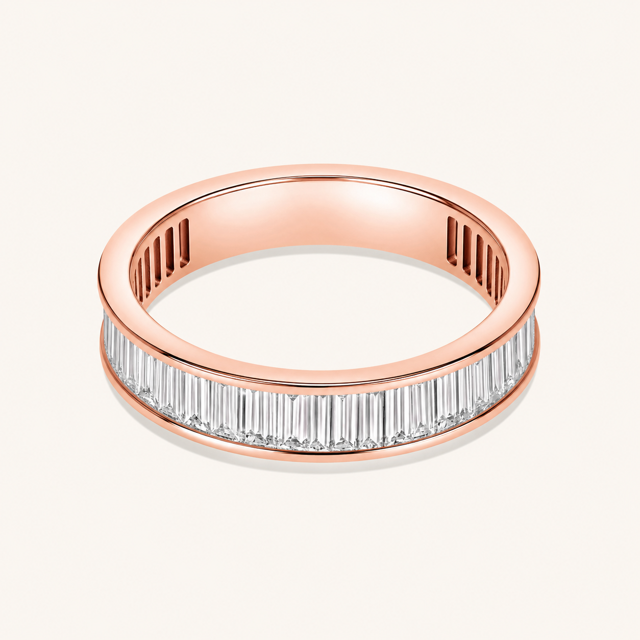 Channel Set Baguette Lab Diamond Band