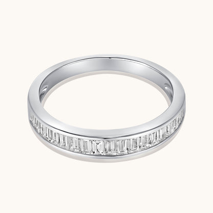Channel Set Baguette Lab Diamond Band - Happy Jewelers Fine Jewelry Lifetime Warranty