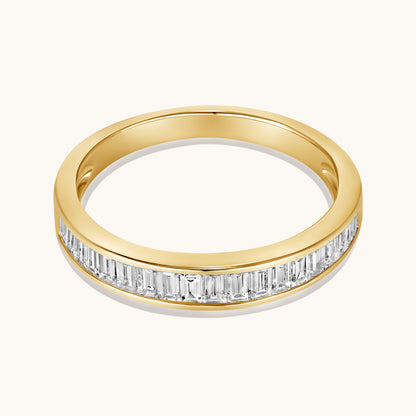 Channel Set Baguette Lab Diamond Band - Happy Jewelers Fine Jewelry Lifetime Warranty