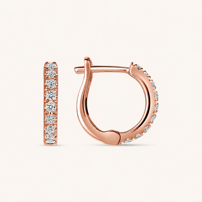 Classic Diamond Huggie Earrings
